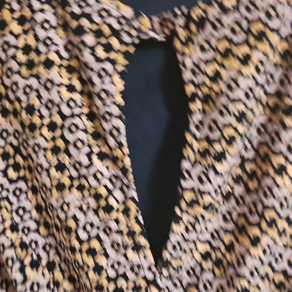 Anne Klein Chic Purple Patterned Midi Dress - Picture 5 of 8